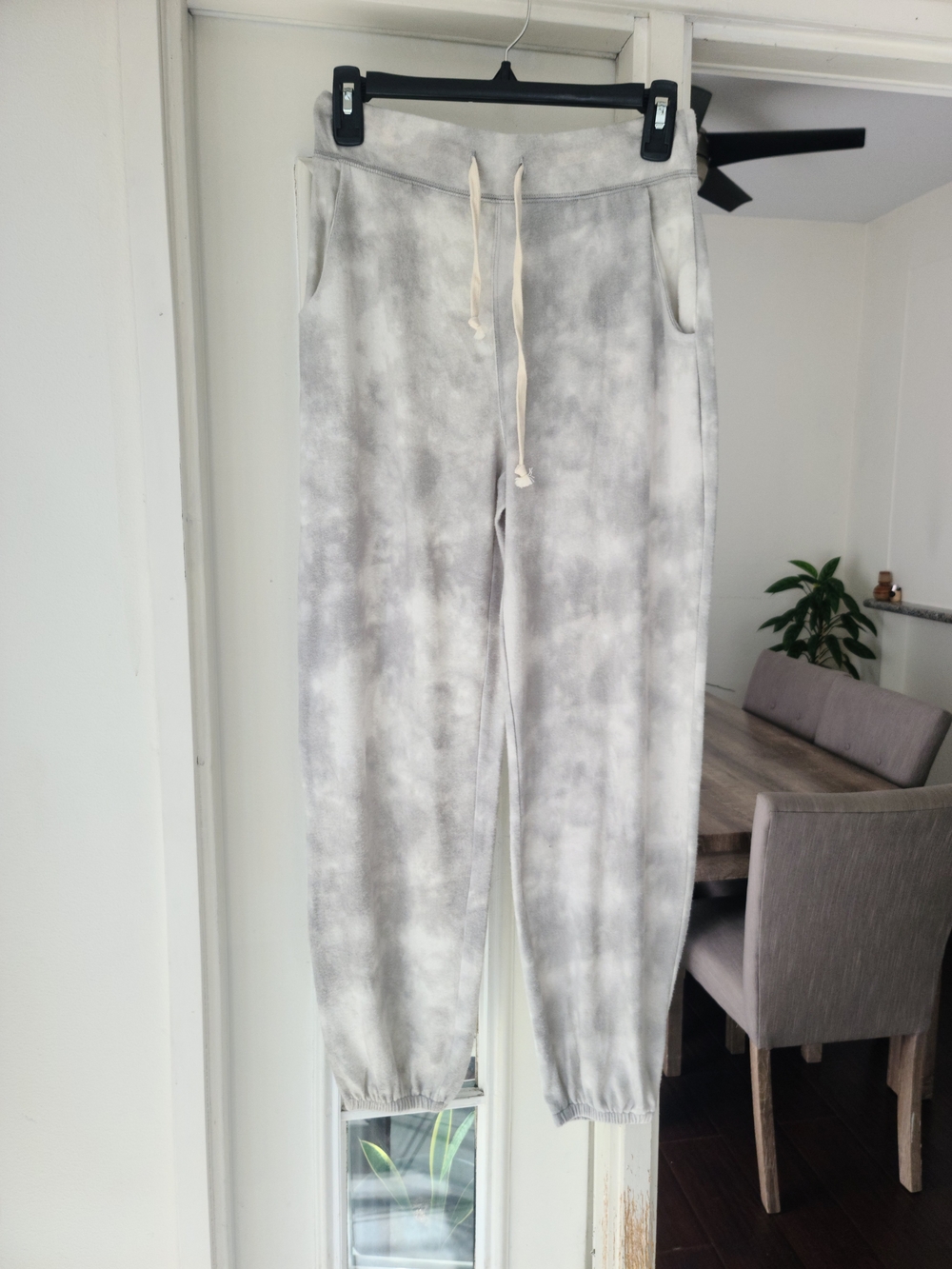 Double Zero Gray Tie-Dye Jogger Sweatpants